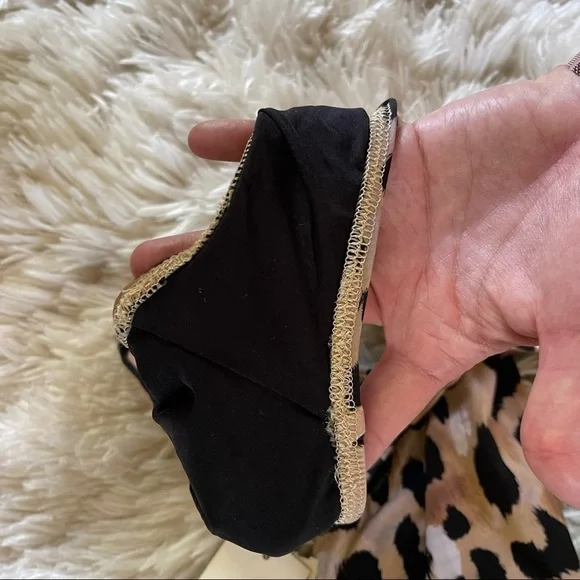 NEW Gottex Contour Kenya Gold Chain Plunge Leopard One Piece Swim Size 4 NWT - Picture 8 of 12